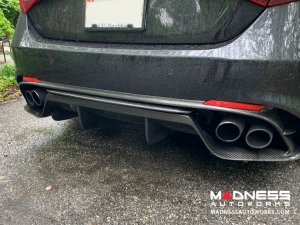 Alfa Romeo Giulia Rear Diffuser - Carbon Fiber - Quadrifoglio Model